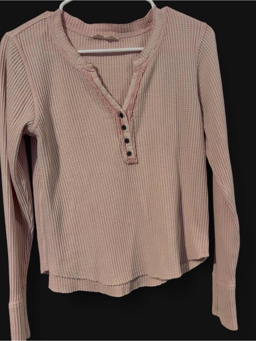 Women's Luck Brand Waffle Knit Henley Top